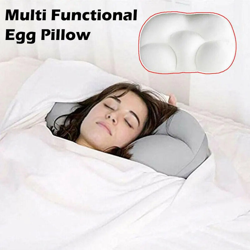 3D Cloud Pillow Egg Pillow Case Neck Pillow Multifunctional All-round Orthopedic Neck Pillow For Sleeping Pain Release Cushion