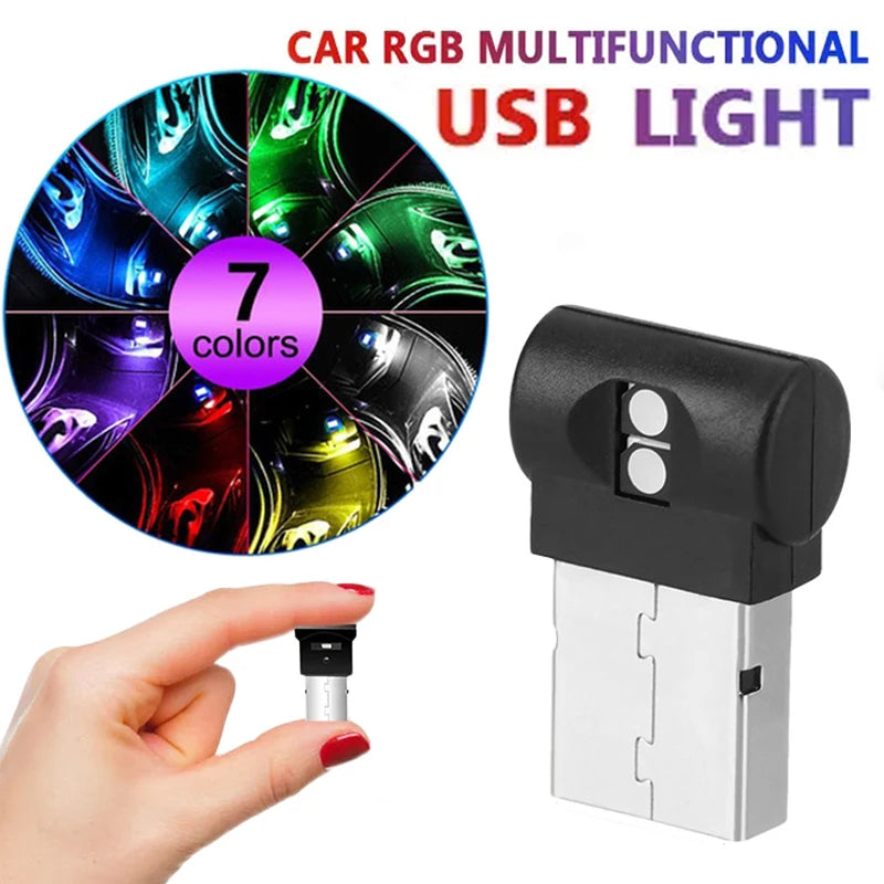 Mini USB LED Night Atmosphere Lights Plug-In 5V Lamps Ambient Lighting Interior Home Decoration for Auto Car Desktop Wall