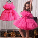 Baby Dress Girl 1st Birthday Dress For Baby Girl Dress Bowknot Princess Dresses Flower Girls Wedding Party Pink Dress
