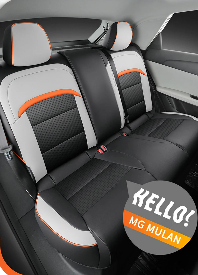 Car Seat Cover For MG4 MULAN Auto Accessories Interior DropShipping Winter Full Set Automobiles Custom NAPPA Leather
