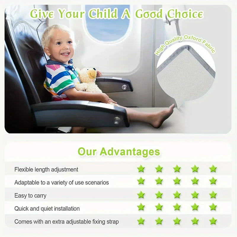 Kids Travel Airplane Bed Baby Pedals Bed Portable Travel Foot Rest Hammock Kids Bed Airplane Seat Extender Leg Rest For Kids