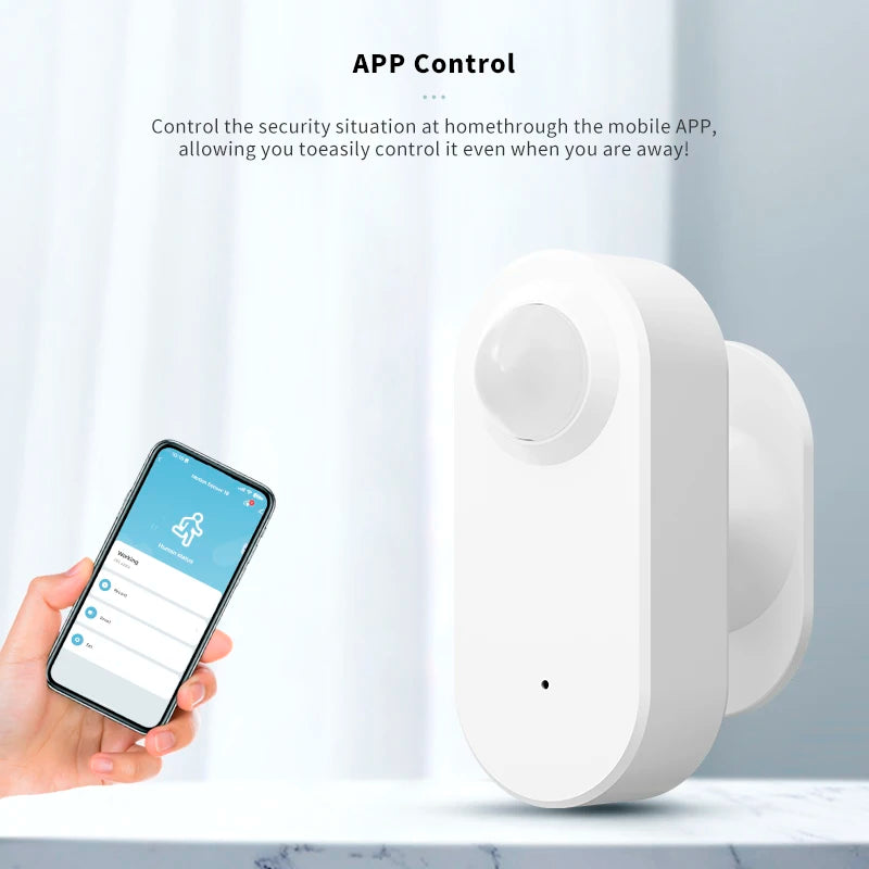 Tuya WIFI PIR Motion Sensor Wifi Movement Detector Infrared Human Presence Sensor Smart Life APP Wireless Home Security System