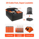 SucceBuy Car Rooftop Cargo Carrier Bag 20/23 Cubic Feet Roof Cargo Carrier 840D PVC Waterproof Car Roof Luggage Bag for  Vehicle