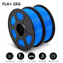 SUNLU 2KG 3D PLA/PETG/PLA PLUS/Clear Filament 1.75mm 2Roll 1KG 3D Printer Neatly Wound 3D Filament for 3D Printer& 3D Pen