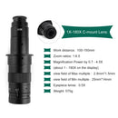 YIZHAN 48MP Digital Microscope 4K Video Recording USB HDMI Industrial Microscope Camera 130/180X C-mount Lens Soldering Repair