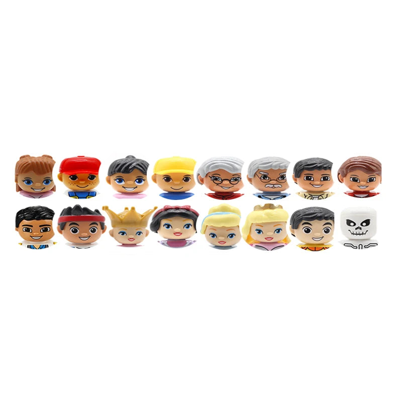 Big Size Action Figures City Princess Policemen Family Building Block Doll Character Accessory Assembly Toys for Children Gift