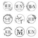 96 Pcs Personalized Round Circle Label Stickers Custom Name Date Thank You Stickers for Bridal Shower Party Favors