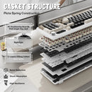 ATTACK SHARK X98Pro Wireless Mechanical Keyboard with Screen & Knob, Tri-mode Gasket Hot Swappable RGB  Keyboard, Web Driver