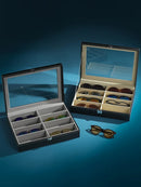 High-end PU Leather Glasses Case Large-capacity Sunglasses Men Sunglasses Women Myopia Glasses Case Jewelry Display Box