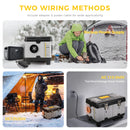 TB10pro 8KW 12/24/220V Diesel Auxiliary Heater with CO Alarm Portable plateau Night Heater for Car RV Camper Tent Home Garage