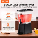 VEVOR Beverage Dispenser 3 Gallon Drink Dispenser for Parties Plastic Juice Dispenser with Stand Spigot Lid Iced Tea Dispenser