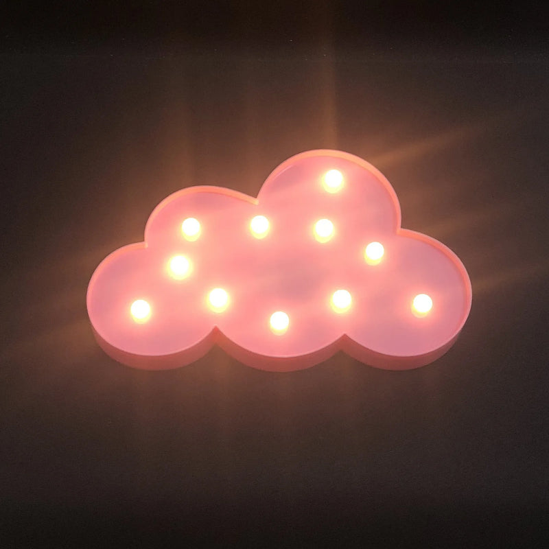 Kids Room Decor Cloud Star Moon LED Night Light Baby Children Bedroom Rainbow Cloud Christmas Night Light Wedding Decoration