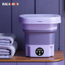 8L Portable Folding Washing Machine Bucket for Clothes Socks Underwear Cleaning Washer Portable Small Travel Washing Machine
