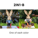 Easter Bunny Rabbit Straw Figures Decoration 35cm Easter Straw Easter Rabbit Bunny Figurine Home Garden Wedding Ornament
