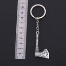 Fishhook Viking Keychain Punk Gothic Axe Vicca Talisman Slavic Irish Knot Pagan Amulet Pendant Key Chain For Man Gift jewelry