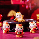 1PC 2026 New Year Figurines Miniatures Cartoon Lucky Horse Micro Landscape Ornaments Home Desk Decorations Room Decor Gift