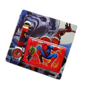 New Disney Children Cartoon Wallet Watch Set Spiderman Mickey Minnie Watches Kids Students Birthday Gifts Quartz Leather Clock