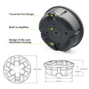 Sennuopu Car Subwoofer Class AB Power Amplifier Bass Speakers Aluminum Box Active Sub Woofer Install on Spare Tire Audio System