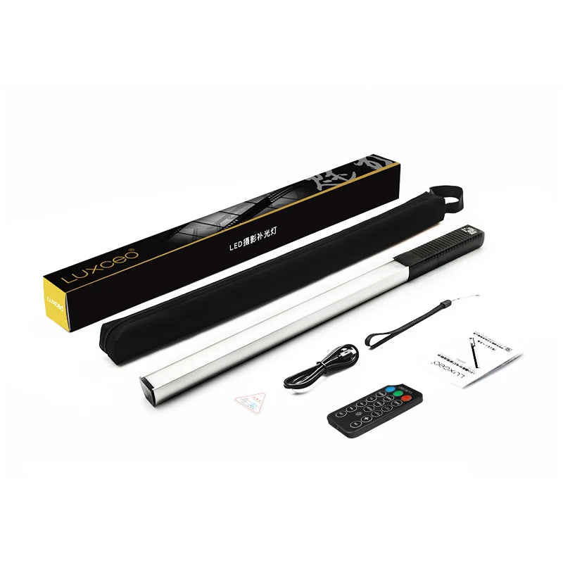 LUXCEO Q508A Handheld RGB Video Tube Light LED Stick 3000K-6000K CRI 95+ Photography Studio Colorful Light Wand For Youtube Vlog