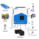 EASUN POWER Hybrid Solar Inverter 6.2KW 4.2KW 3.2KW 2.2KW Pure Sine Wave MPPT 12V 24V 48V 220v Solar Charger Power Home Inversor