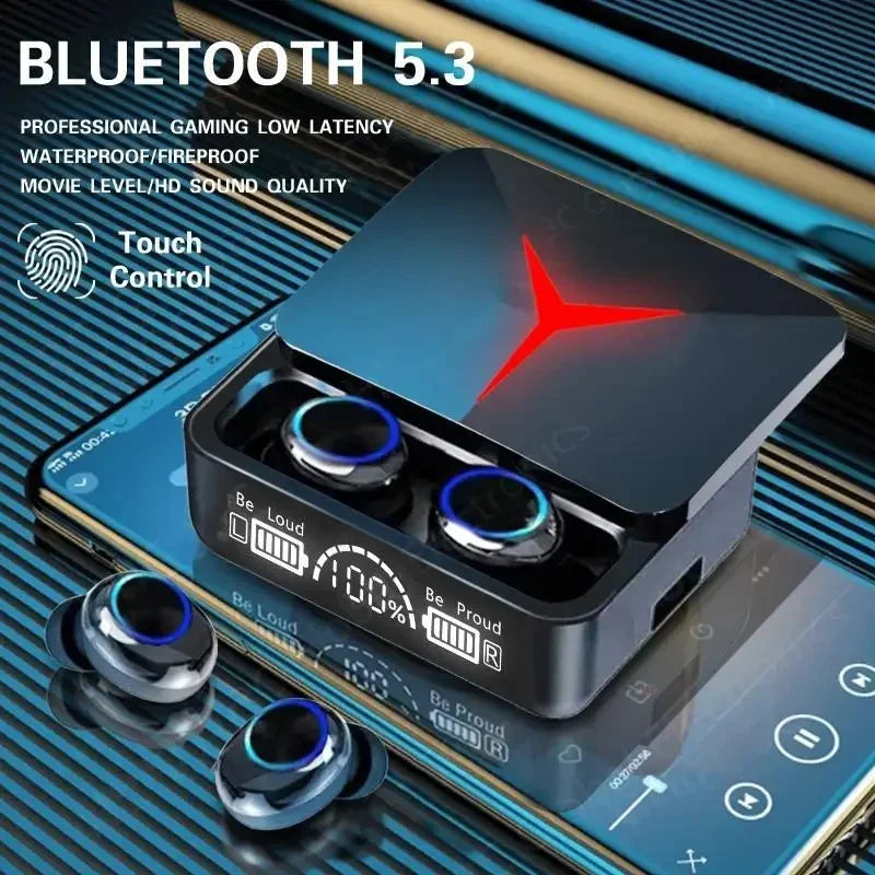 M90 Pro TWS Wireless Bluetooth Headset V5.3 Gaming Headset Touch Control Sound Stereo Earbuds Sport Wireless Headphones