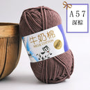 2Pcs Milk Cotton Knitting Yarn Soft Warm Yarn for Hand Knitting Worsted Crochet Threads Wool Line for Handmade