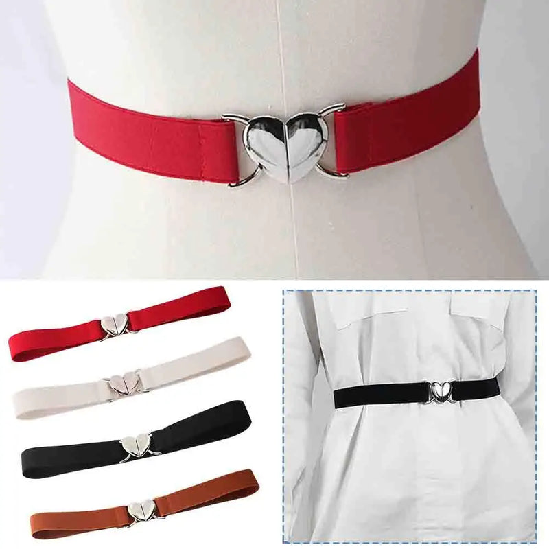 Love Thin Waistband Women's Decorative Waistband Matching Belt Force Narrow Skirt Elastic Waistband Versatile H6L3