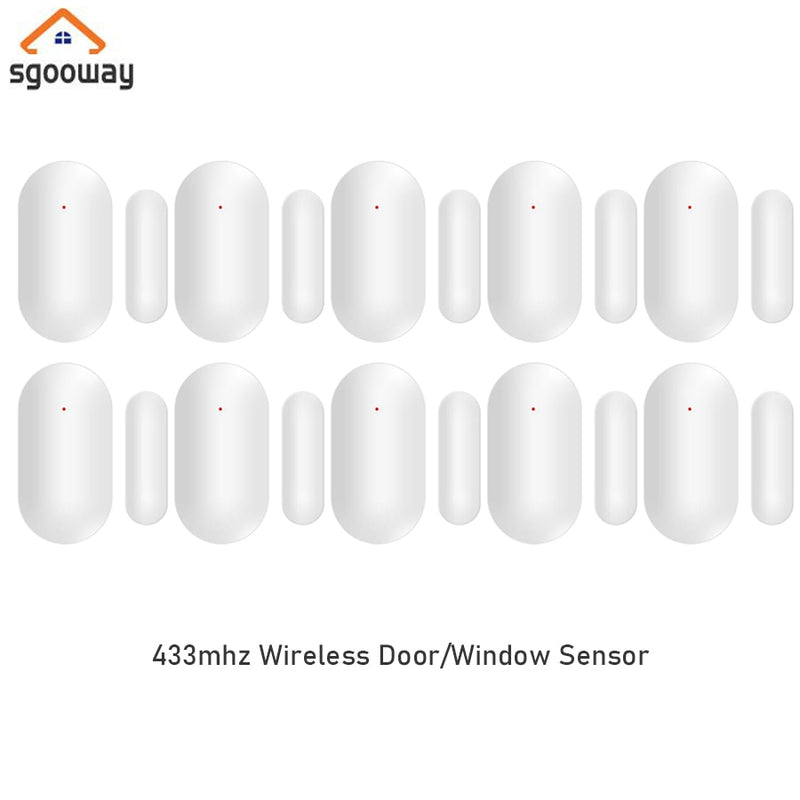 433MHZ Wireless Window Door detector Security Smart Gap Sensor for Home Security WIFI GSM  Alarm system