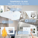 BSEED 1/2/3Gang Touch Switches 1/2/3Way Function Parts Type-c USB Wall French Sockets Crystal Glass Panels DIY Free Combination