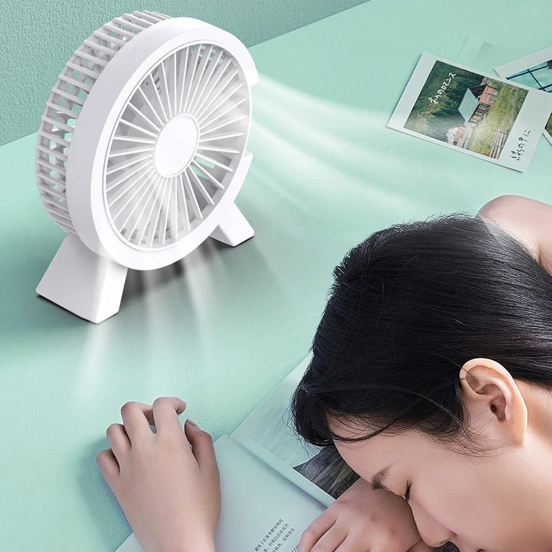 Electric Fan Portable Cooling for Laptops Silent Usb Fan for Home Officeoutdoor Desktop Cooler Camping Air Mini Appliances