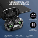 DRSAEC Wireless Earbuds Sports, Bluetooth Headphones 5.3,4 ENC Noise Cancelling Mic, IP7 Waterproof Headset, 50H Playback.