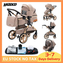 3-in-1 baby pram Travel system Lightweight pram from birth All-terrain baby pram Compact folding pram Summer
