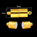 2 Sets Locking Strong Magnetic Clasps Magnet End Clasp Connectors For Jewelry Making DIY Bracelet Necklace Extender Accessories
