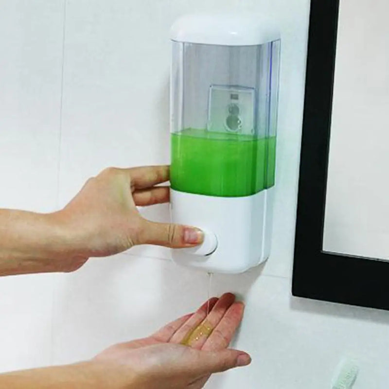 500ML Wall Mounted Soap Dispenser Bathroom Sanitizer Shampoo Shower Gel Container Bottle Soap Dispenser