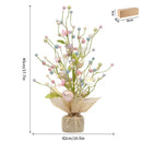 LED Light Easter Decoration Easter Egg Tree with Lamp Home Desktop Window Ornament  Kit Toy Table Living Room Party Decor 2024