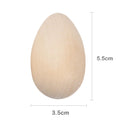5PCS Unpainted Wooden Easter Eggs Fake for Easter Craft Ornament Kids DIY Decoration and Basket Fillers