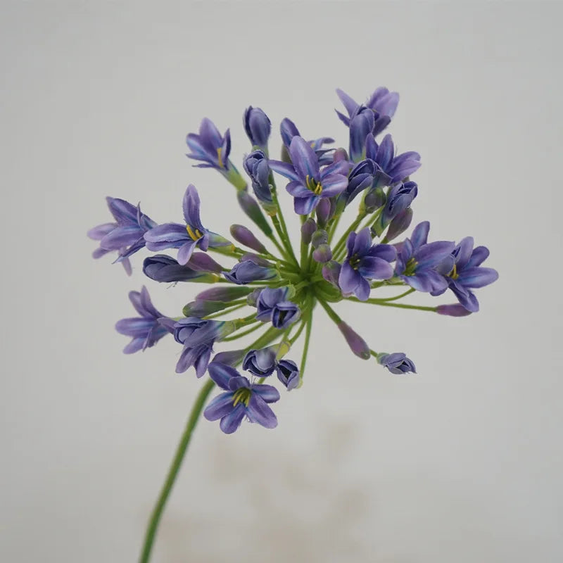 Luxury African agapanthus branch home table decoration silk artificial flowers Photo props hotel decor flores artificiales