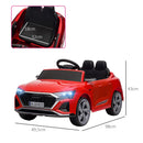 Aiyaplay Electric Car for Children Audi Q8 Etron Sportback with License Remote Control Headlights Horn and Music Gray