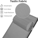 Aluminum Lounge Chair for Outside with 5 Adjustable Positions+Table 3Pcs Chaise Outdoor for Pool, Garden,Beach,Camping,Backyard