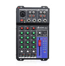 VEDO 3-Channel Professional Portable Sound Mixer Console Computer Input 48v Power Model Number Certification Origin Mixing A3