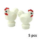 MOC City Animal Zoo Fram Accessories Building Block Figures Goat Sheep Eagle Owl Panda Parrot Seagull Penguin Bricks Toy Gift