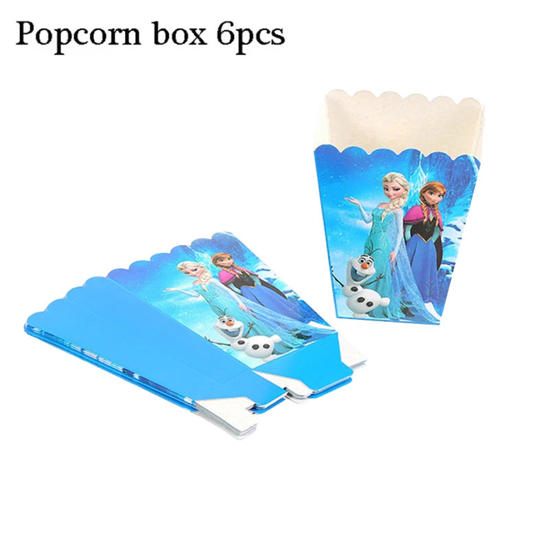 Frozen Anna Elsa Princess Birthday Party Decorations Kids Disposable Tableware Plates Cups Napkins Balloons Baby Shower Supplies