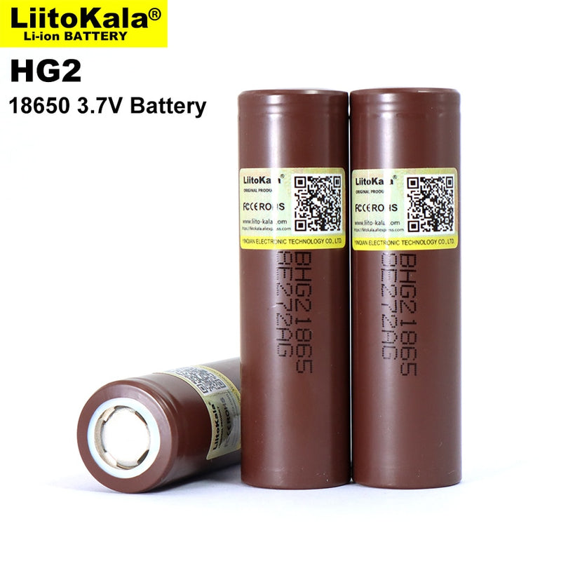 2023 Liitokala New Original HG2 18650 3000mAh battery 18650HG2 3.6V discharge 20A dedicated For hg2 Power Rechargeable battery