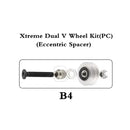 10Sets/Lot Openbuilds Strong Dual Mini Solid V Wheel Kit for V-Slot Linear Rails 3D Printer CNC Engraver Camera Silder