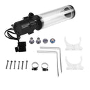 G1/4" Thread XHC8+160mm Cylinder Water Tank PC CPU Water Cooling System 800L/h SC600 Water Pump Radiator Waterblock Holder Kit