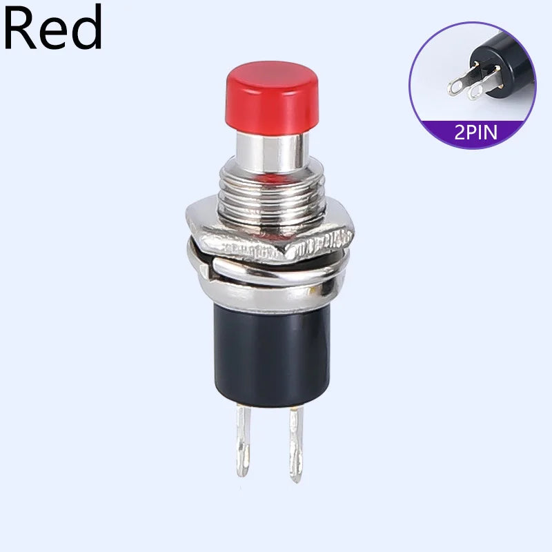 1/6 PCS,7MM,Mini Round Momentary Push Button Switch Press The Self-Reset,Normally Open 1NO,Normally Closed 1NC,Micro Switchs