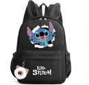 MINISO Disney Lilo Stitch Backpack for Girl Boy Student Teenager Children Rucksack Women Casual School Bags Kids Birthday Gift