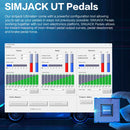 SIMJACK Ultimate Pedals Sim Racing Pedals PC Racing Simulator Pressure Sensor Load Cell HE Hydraulic Pedal