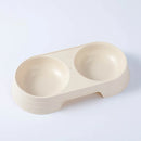 Double Bowl Cat Food Bowl Water And Food Integrated Pet Cat Food Bowl Plastic Feeding Bowl Non-slip Suitable For Cats And Dogs