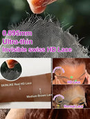 250 Density 13x6 HD Chocolate Brown Deep Wave Human Hair Wig Curly 13x4 Lace Front Water Wave 40Inch Lace Frontal Wig Preplucked